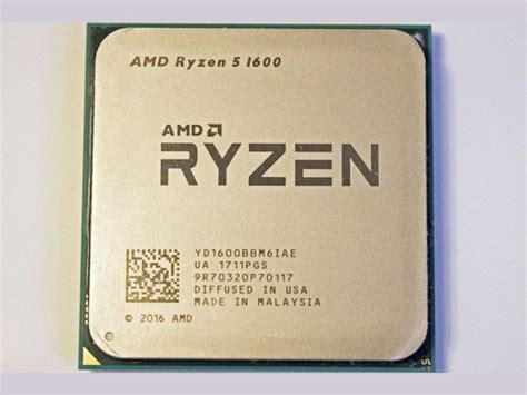 AMD Ryzen 1st Gen RYZEN 1600 Summit Ridge (Zen) 6-Core GHz GHz Turbo ...