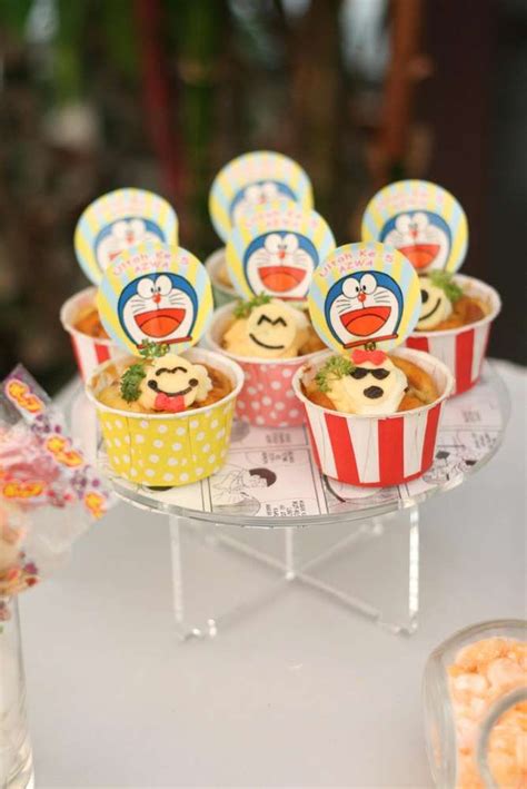 Doraemon Party Birthday Party Ideas | Photo 8 of 15 | 誕生日, ウエディング