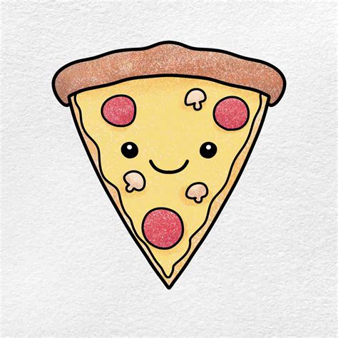 Pizza Drawing For Kids