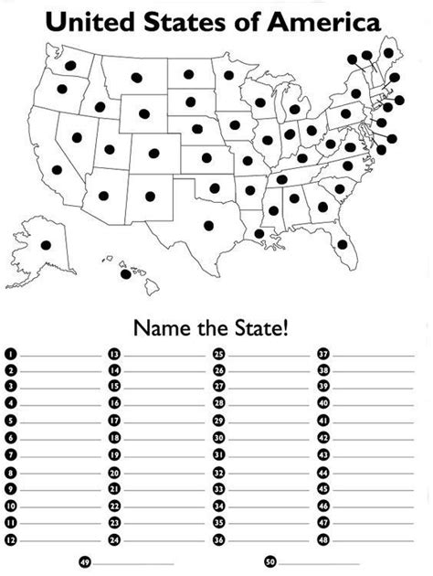 United States Map Blank Test