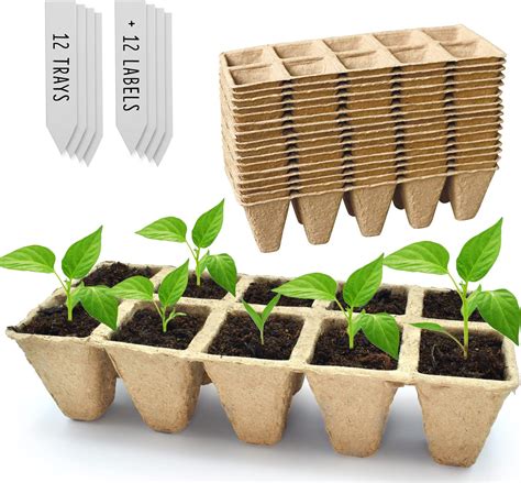 Green Thumbz Biodegradable Seed Trays - Biodegradable Plant Pots 12 ...