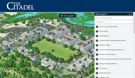 The Citadel Campus Map - Campus Map