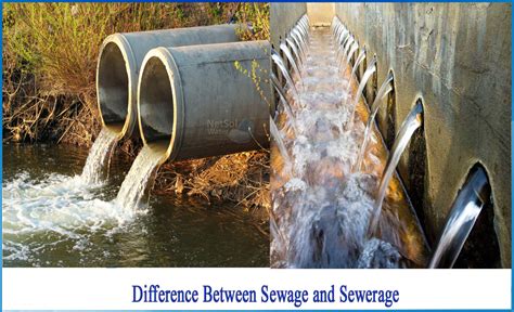 How to differentiate between Sewage and Sewerage