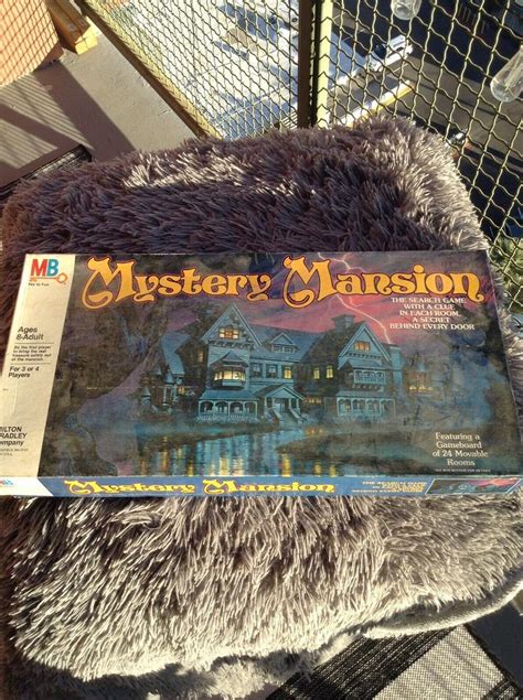 Mystery Mansion Board Game 100% Complete Vintage By Milton Bradley 1984 ...