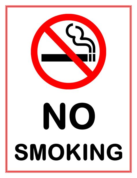 No Smoking Sign Template - ClipArt Best