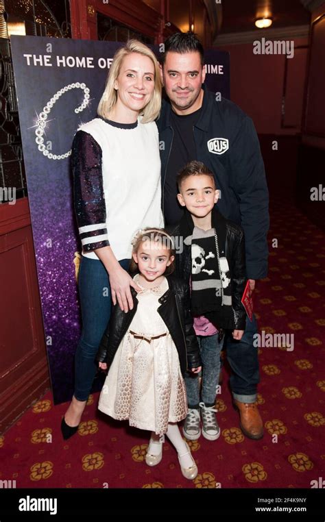 Claire Richards and family arrive at the Cinderella opening night at ...