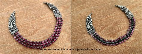 Antique Indian Silver Jewellery Necklace - South India Jewels