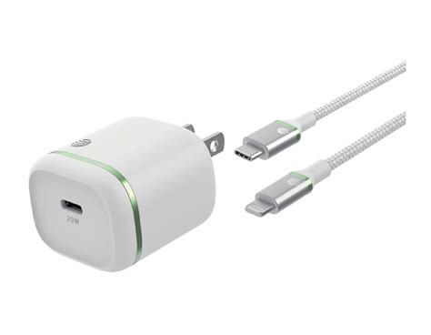 AT&T 20W USB-C Power Delivery Wall Block with Lightning Cable - AT&T