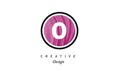 o water color logo artistic, fancy, trendy hand drawn vector design on ...