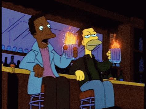 Lenny The Simpsons GIF - Lenny TheSimpsons Fire - Discover & Share GIFs