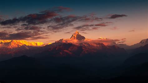 Himalayas Cloudy Mountains Top Wallpaper, HD Nature 4K Wallpapers ...