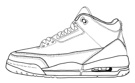 Cartoon Of Air Jordans Coloring Pages