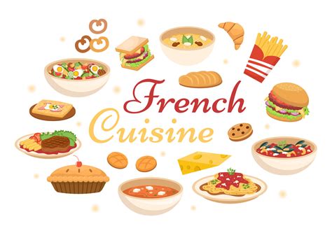 French Cuisine Restaurant with Various Traditional or National Food ...