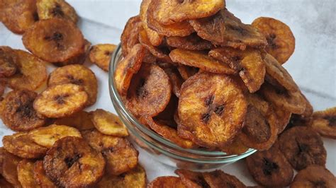 How to make plantain chips (Ripe) - YouTube