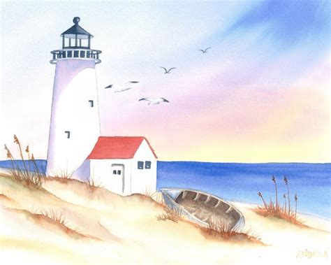 Pin by Camp Cross Stitch / Karen Ezel on Art | Lighthouse painting ...