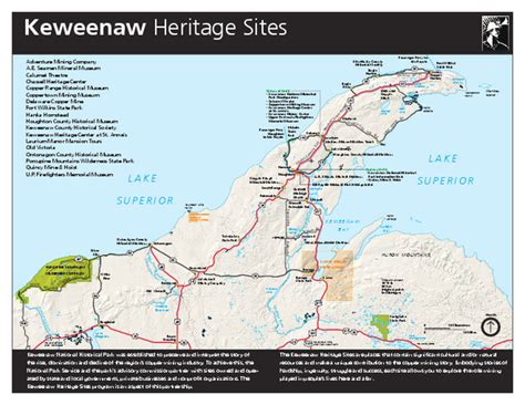 Keweenaw National Historical Park Official Map