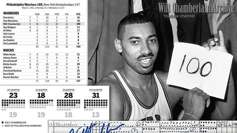 1962: Wilt Chamberlain scored 100 points! | Opinion - Conservative ...