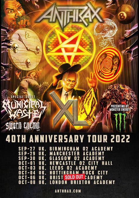 Anthrax 40th Anniversary 2022 — Anthrax