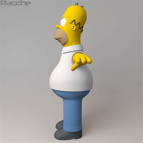 3d homer simpson model