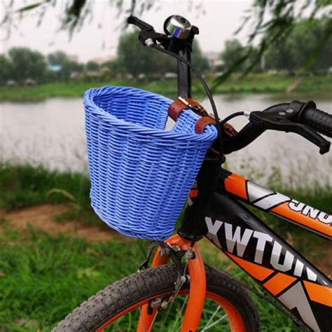 Kids Front Handlebar Rattan Handwoven Bike Basket Kids Woven Bike ...