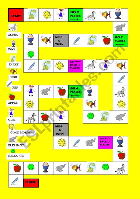 Nouns - game - ESL worksheet by renko6