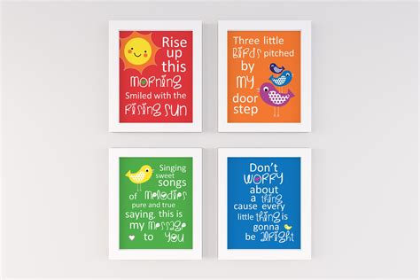 Three Little Birds Wall Art Three Little Birds Baby Three | Etsy