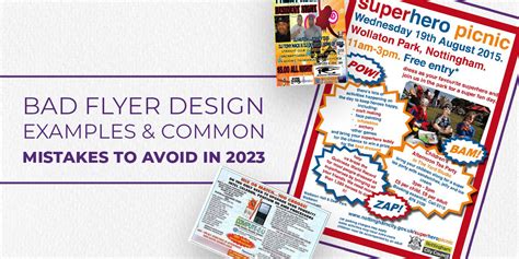 Bad Flyer Design Examples & Common Mistakes to avoid in 2023