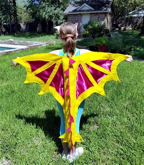 Dragon Wings Costume Yellow Ages Kids 1 to Adult | Etsy