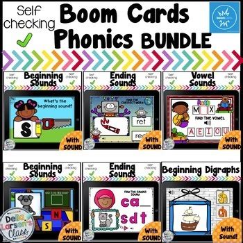 Boom Cards Phonics and Reading Skills BUNDLE by Della Larsen's Class