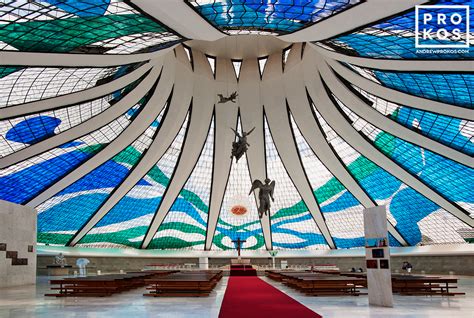 Cathedral of Brasilia Interior I - Architectural Photo by Andrew Prokos