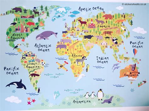 Kids World Map Printable