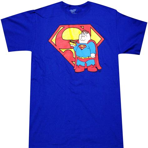 Family Guy DC Comics Superman Superdog Peter Adult T-shirt - Walmart.com