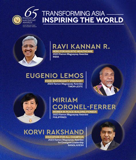 Ramon Magsaysay Award 2023 Winners List - Asia’s highest honour