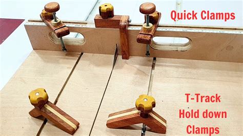 DIY Crosscut Sled and Accessories Part 2: T-Track Hold Down Clamps and ...