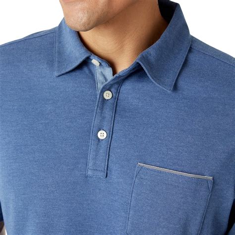 Tahari Men's Interlock Polo, Blue, Medium