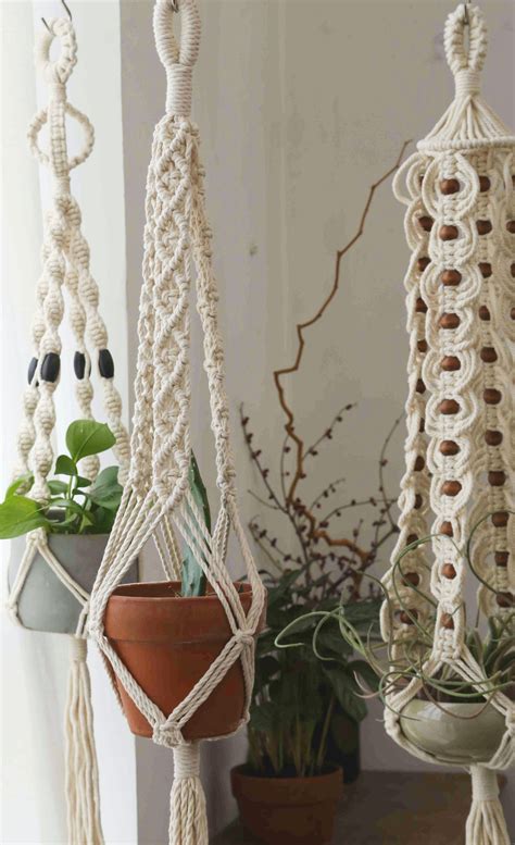 Macrame Plant Hanger Hanging Planter Large Wall Planter Indoor Long ...