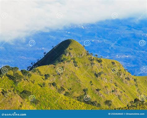 Merbabu mountain, sky view stock image. Image of cloud - 255464665