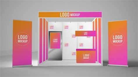 Premium PSD | Exhibition booth mockup