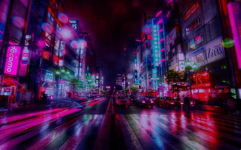 Neon Tokyo 4K Wallpaper