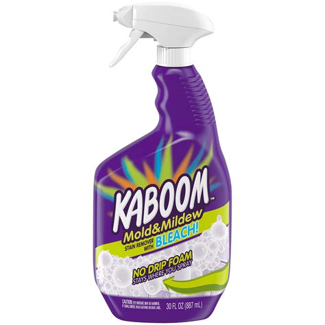 Kaboom Mold & Mildew Stain Remover with Bleach No Drip Foam, 30 oz ...