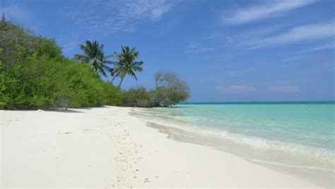 Exotic White Sand Beach In Maldives Island Stock Footage Video 9322448 ...