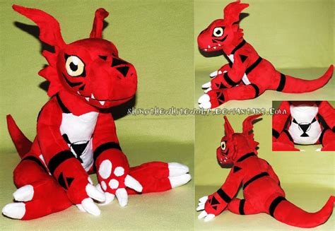 Guilmon plush by ShiroTheWhiteWolf on DeviantArt