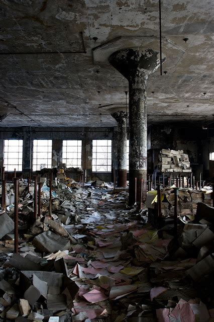 The abandoned Detroit Public Schools Book Depository, Detroit, Michigan ...