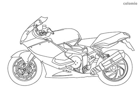 Motorcycle Coloring Pages Free Printable