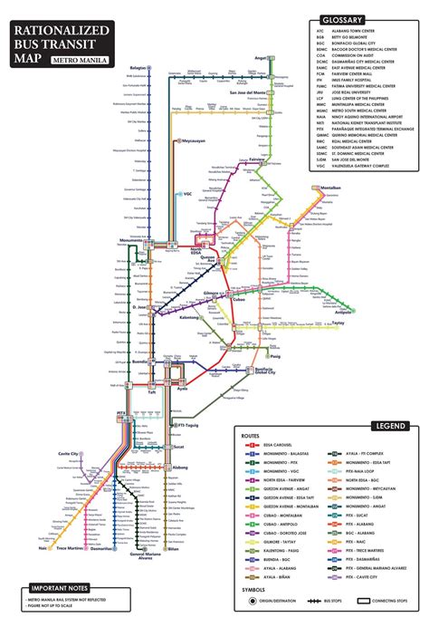 Metro Manila Bus Transit Map | Metro Manila Bus Routes | Public ...