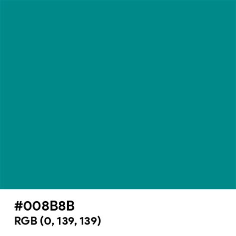 Dark Cyan color hex code is #008B8B