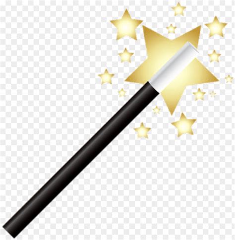 magician's wand - emoji magic wand PNG image with transparent ...