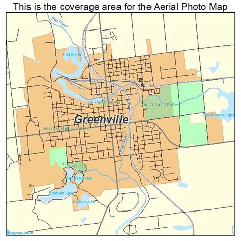 Aerial Photography Map of Greenville, MI Michigan