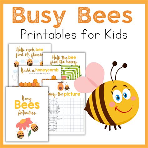 Free Busy Bee Printables for Young Learners