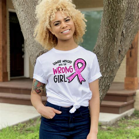 Cancer Messed With the Wrong Girl Shirt - Sunny Belle